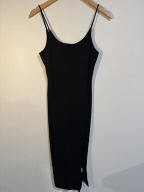 Mezzanine Black Women's Sleeveless Midi Dress Sz S NWT